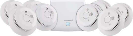 Homematic Røykvarsler IP Startpakke Med Access Point Og 8 Alarmer 200 m Rekkevidde