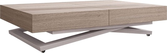 Avendi sofabord 120 cm - Sølv, lysebrun