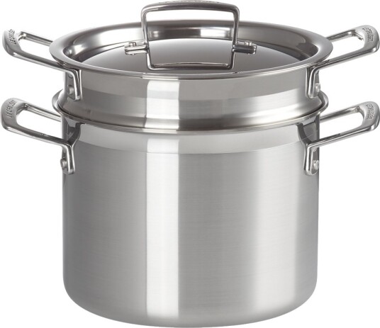 Le Creuset 3-Ply pastagryte med innsats 20 cm 5L Le Creuset 3-Ply pastagryte med innsats 20 cm 5L