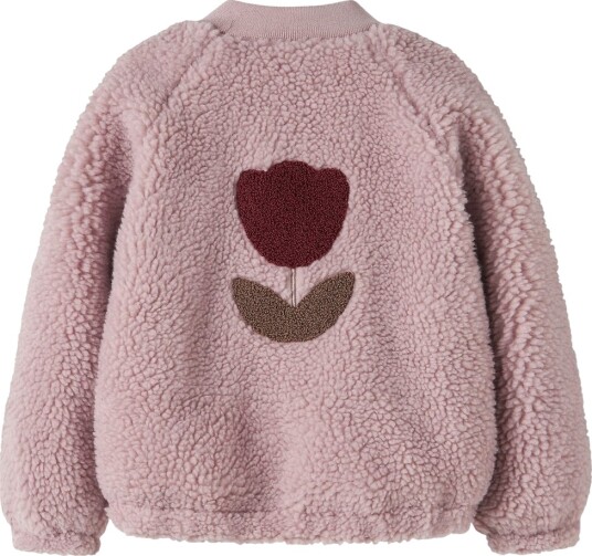 Name It Fleecejakke NmfMiffy Teddy Violet Ice Name It 5 år (110) Fleecejakke Bordeaux Brun Rosa