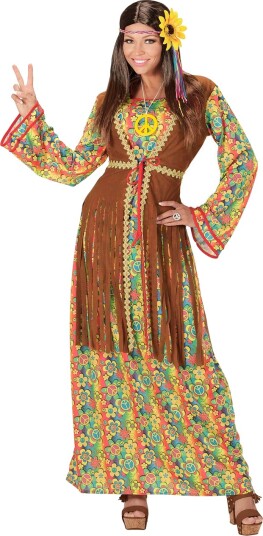 Widmann 60 talls Hippie Babe Damekostyme Strl L