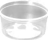 Salatbæger Delipack Ø101mm 250Ml Rund Pp Semitransparentt,20 Pk X 50 Stk/Krt