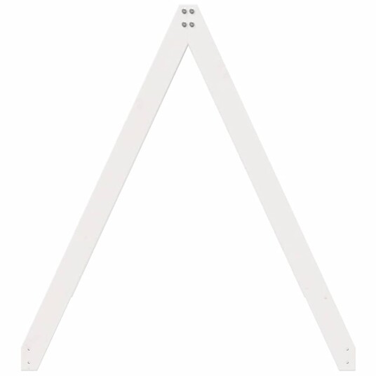 Tak for barneseng hvit 209x95,5x88 cm heltre furu
