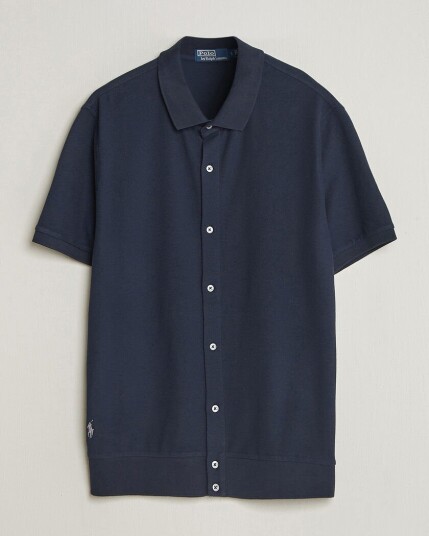 Polo Ralph Lauren Cotton Knitted Polo Aviator Navy