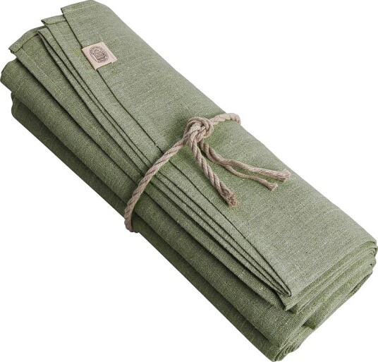 Lovely Linen Duk Classic i manglet lin Grønn Lovely Linen Duk Classic i manglet lin Grønn