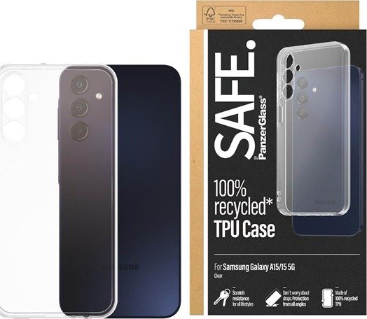 SAFE by PanzerGlass TPU Case Samsung Galaxy A15 | A15 5G | Transparent
