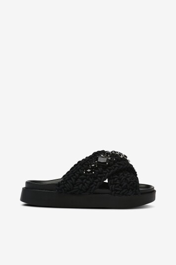 Inuikii Sandaler Woven Stones Svart
