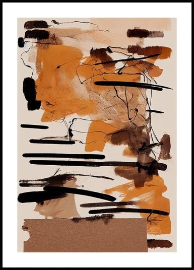 Earthy Strokes Plakat Plakat / 100x150cm