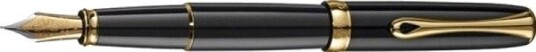 Diplomat Fountain Pen Excellence A2, F, Black/Gold