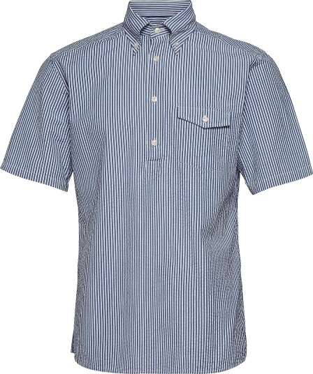 Eton Slim Fit Casual Poplin Shirt Blue XS