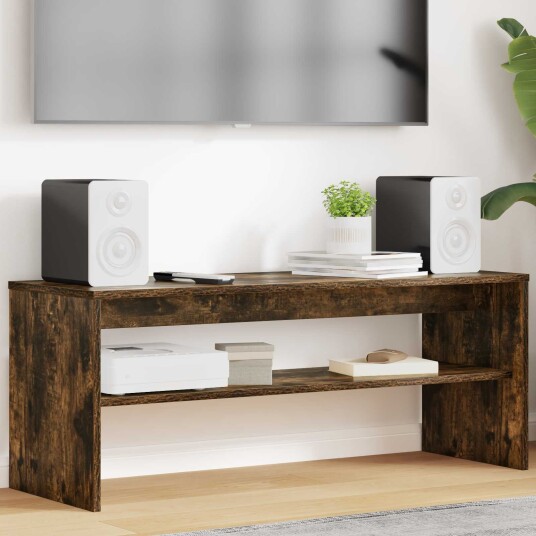 TV skap Røkt eik 100 x 35 x 40 cm Konstruert tre TV skap Røkt eik 100 x 35 x 40 cm Konstruert tre