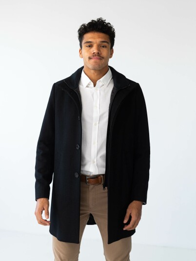 Matinique Harvey Wool Coat Sort XXL
