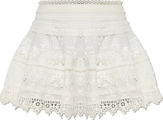 AllSaints Dame Skjørt Hvit 2XS, AllSaints Dame Skjørt Hvit 2XS,