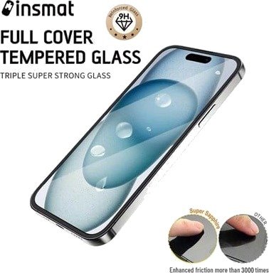 Insmat - screen protector for mobile phone - easy & anti-dust super full cover