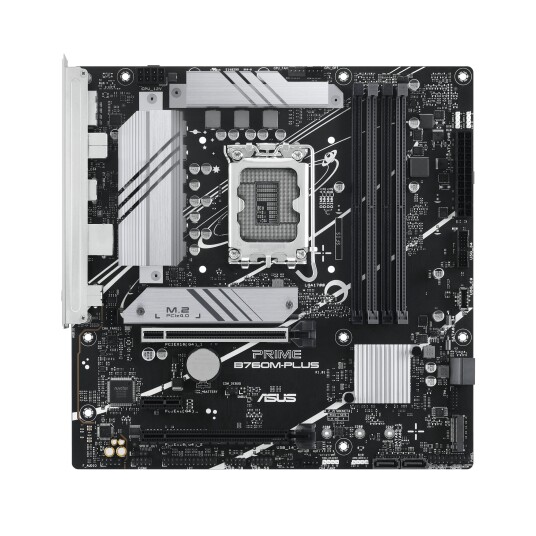 ASUS PRIME B760M-PLUS Micro ATX Hovedkort med LGA1700 og DDR5 Støtte