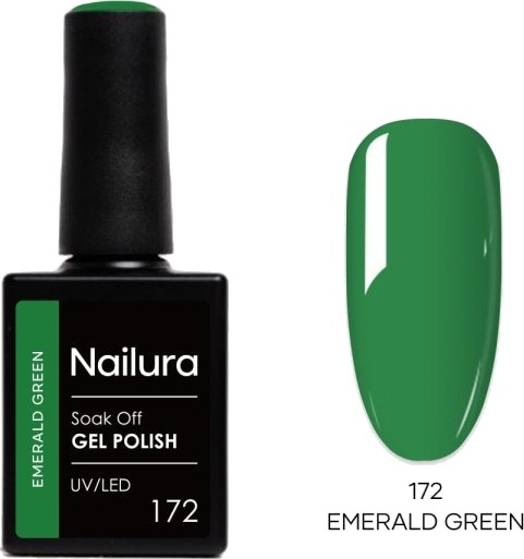 Nailura Gelpolish 172 – Smaragdgrønn – 10 ml Nailura Gelpolish 172 – Smaragdgrønn – 10 ml
