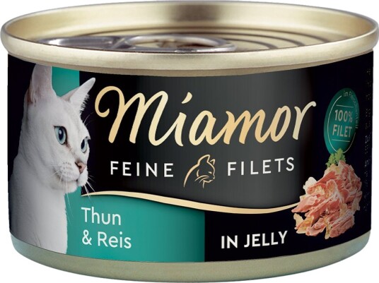 Miamor Våtfôr Fine Fileter Tunfisk & Ris I Gelé 24 X 100 G