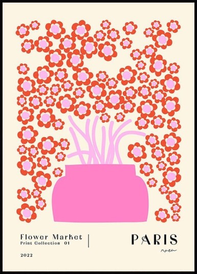 Flower Market. Paris Plakat Plakat / 21x30cm