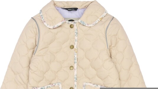 Mikk line Quilted Jacket Collar Beige 128