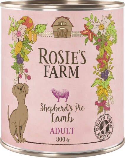 Rosie'S Farm Våtfôr Adult Lam 6 X 800 G