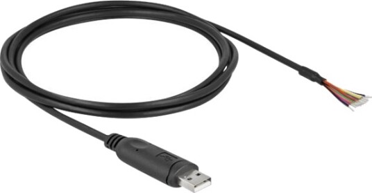 Delock Seriell Adapter Usb 2.0 Rs-232 Svart