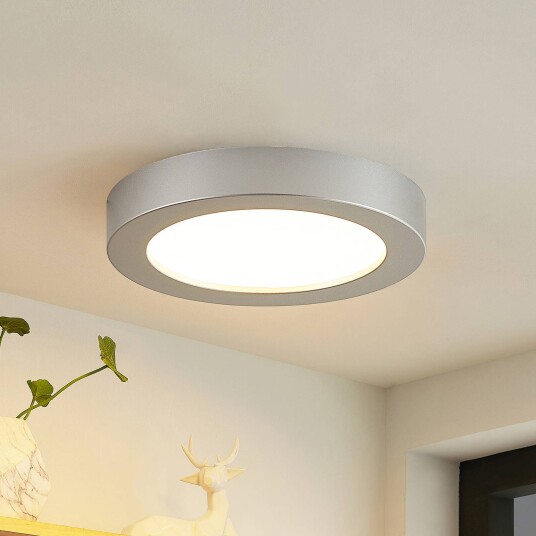 Prios LED-taklampe Edwina sølv 23 cm sett med 10 stk