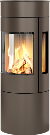 Rais Viva L 120 mocca gasspeis med sideglass og ståldør