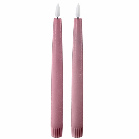 Edelweiss LED Kronelys 2pk Pale Rose Rosa Edelweiss LED Kronelys 2pk Pale Rose Rosa