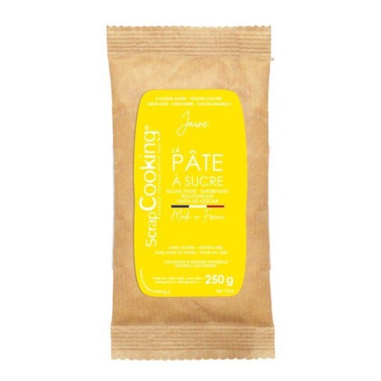 ScrapCooking   Fondant 250 g gul