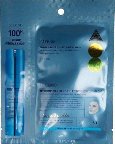 Vt Cosmetics Hydrop Reedle Shot 100 Hl 2-Trinns Hydrogelmaske 28,5 G Vt Cosmetics Hydrop Reedle Shot 100 Hl 2-Trinns Hydrogelmaske 28,5 G