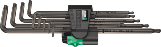 Wera 967/9 TX XL Torx Nøkkelsett T8-T40 - 9 Deler Håndverktøy Wera 967/9 TX XL Torx Nøkkelsett T8-T40 - 9 Deler Håndverktøy