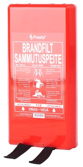 Brannfilt i hardplast forp