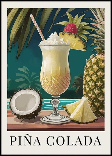 Pina Colada Plakat / 50x70cm