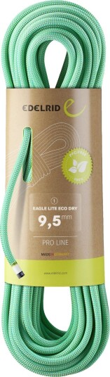 Edelrid Eagle Lite Eco Dry klatretau 9,5 mm grønn