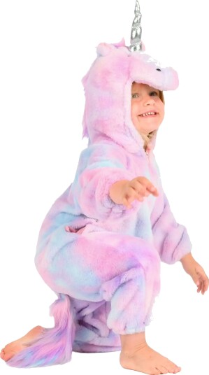 Robetoy Enhjørning Pastell Jumpsuit Barn Kostyme One size F97826