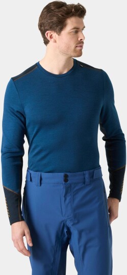 Helly Hansen Herre Lifa Merino Mellomvekt Crew Basislag Lifa® Blå M