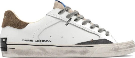 Crime London Herre Sko Hvit 42 EU,