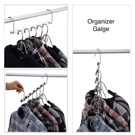 2 pak Henger Kleshenger Tilkoblingskrok Organizer