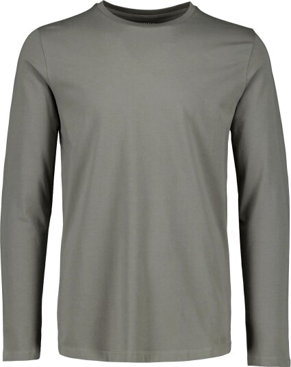 Lindbergh Basic O Neck Stretch Tee L/S Grey XL