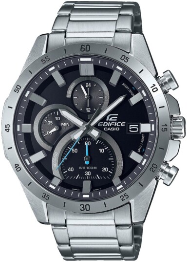 Casio Herreklokke EFR 571D 1AVUEF Edifice Sort/Stål Ø47 mm