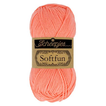 Scheepjes Softfun Garn Unicolor 2636 Soft Coral Scheepjes Softfun Garn Unicolor 2636 Soft Coral