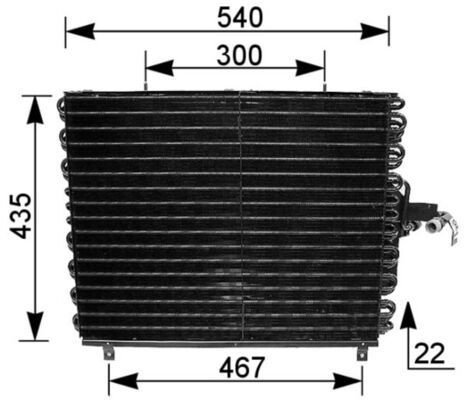 Kondensator MAHLE ORIGINAL AC 166 000S
