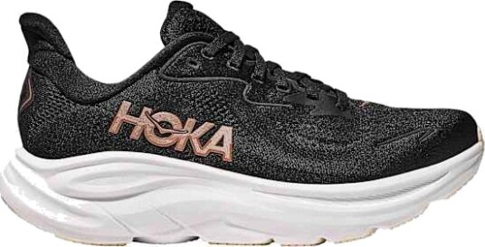 Hoka Women's Clifton 10 Black/Rose Gold 37 1/3