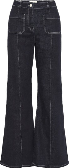 Reiss Sakura Flare Patch Pocket Jean   INDIGO BLUE   29