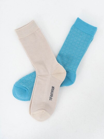 Twentyfour Aurora Idun Ullsokk 2 Pack Blå 39 41