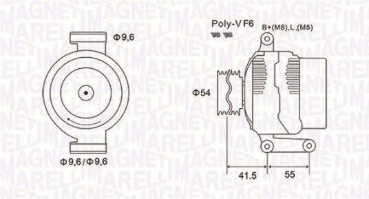 Dynamo MAGNETI MARELLI 063731862010 Dynamo MAGNETI MARELLI 063731862010
