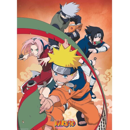 Naruto Plakat 52 x 38 cm Team 7