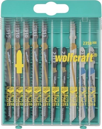 Wolfcraft Gmbh 2358000, Stikksagblad, Aluminium, Sponplate, Laminat, Mdf, Ikke-Jernholdig Metall, Plast, Kryssfiner, Mykt Tre, Rustfri..., High Carbon Steel (Hcs), High-Speed Steel (Hss), 1,2 Mm, 4 Mm, 5 Cm