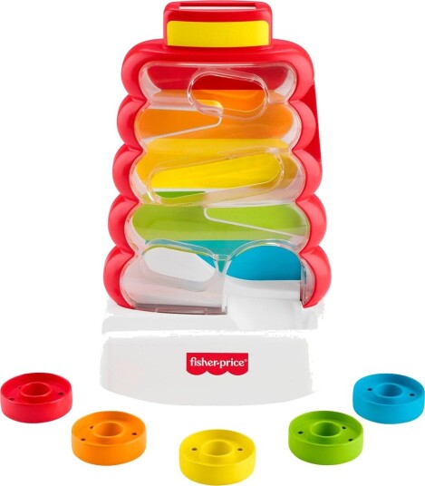 Fisher Price Rock-A-Stack Ringstabler Drop Through Stableleke Fra 9 Måneder Fisher Price Rock-A-Stack Ringstabler Drop Through Stableleke Fra 9 Måneder