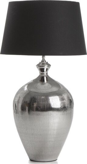 Madame® Lampefot blank m/riller H:61cm Madame® Lampefot blank m/riller H:61cm